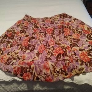 George Cotton Gauze Lined Skirt size 14